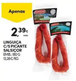 Continente Bom dia linguiça c/s picante salsicor promoção