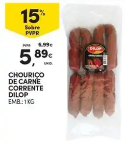 Continente Bom dia Chourico de carne corrente dilop promoção