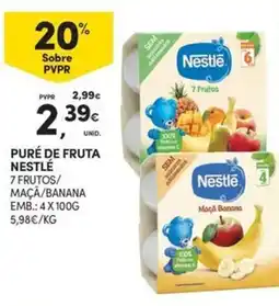 Continente Bom dia Puré de fruta nestlé promoção