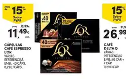 Continente Bom dia Cápsulas café espresso l'or promoção