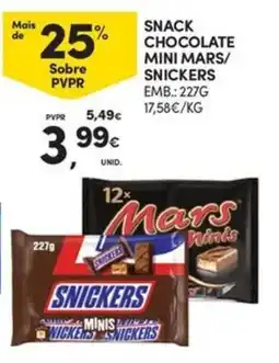 Continente Bom dia snickers mini mars promoção