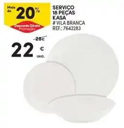 Continente Bom dia serviço 18 peças kasa # vila branca promoção