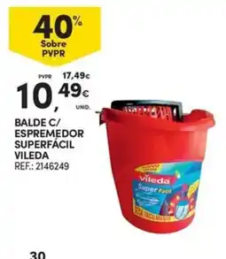 Continente Bom dia balde c/ espremedor superfácil vileda promoção