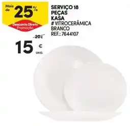 Continente Bom dia serviço 18 peças kaśa promoção