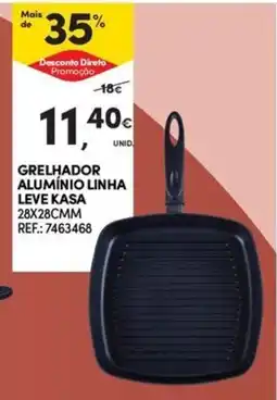 Continente Bom dia Grelhador alumínio linha leve kasa promoção