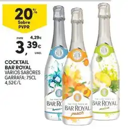 Continente Bom dia Cocktail bar royal varios sabores promoção