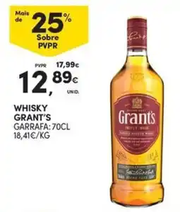 Continente Bom dia Whisky Grant's promoção