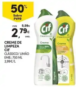 Continente Bom dia Creme de limpeza cif clássico / limão promoção