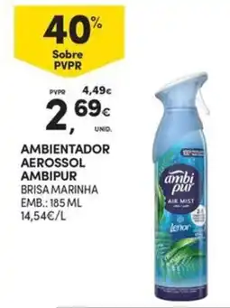 Continente Bom dia Ambientador aerossol ambipur brisa marinha promoção