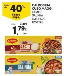 Continente Bom dia Caldos em cubo maggi carne/galinha promoção