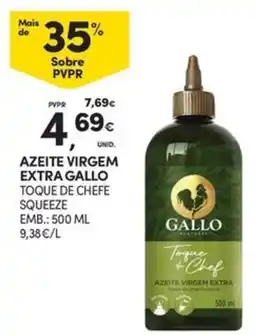 Continente Bom dia Azeite virgem extra gallo toque de chefe squeeze promoção