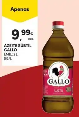 Continente Bom dia Azeite sútil gallo promoção
