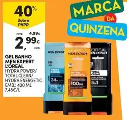 Continente Bom dia gel banho men expert loreal promoção