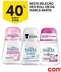 Continente Bom dia Deo roll on da marca narta promoção