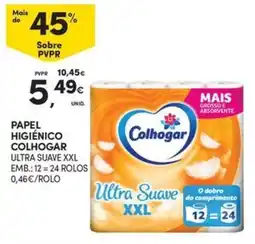 Continente Bom dia Papel higiênico colhogar ultra suave xxl promoção