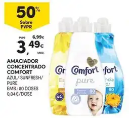 Continente Bom dia Amaciador concentrado comfort azul/sunfresh/pure promoção