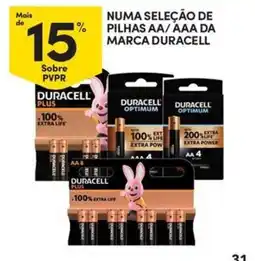 Continente Bom dia Duracell pilhas aa/aaa promoção