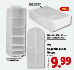 Lidl W5 Organizador de Roupa promoção