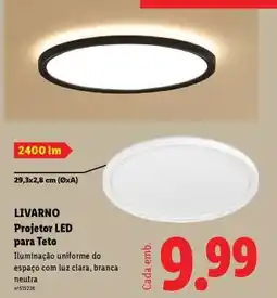 Lidl LIVARNO Projetor LED para Teto promoção