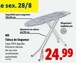 Lidl W5 Tábuă de Engomar promoção