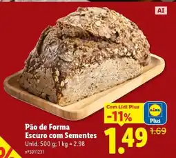 Lidl Pão de Forma Escuro com Sementes promoção