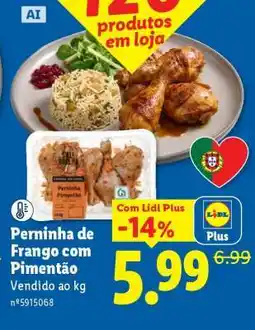 Lidl Perninha de Frango com Pimentão promoção