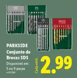 Lidl PARKSIDE Conjunto de Brocas SDS promoção