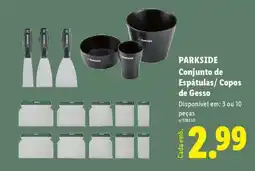 Lidl PARKSIDE Conjunto de Espátulas/ Copos de Gesso promoção
