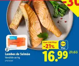Lidl Lombos de Salmão promoção