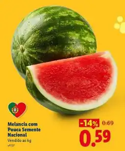 Lidl Melancia com Pouca Semente Nacional promoção