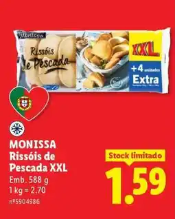 Lidl MONISSA Rissóis de Pescada XXL promoção