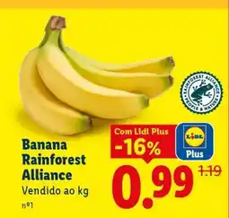 Lidl Banana Rainforest Alliance promoção