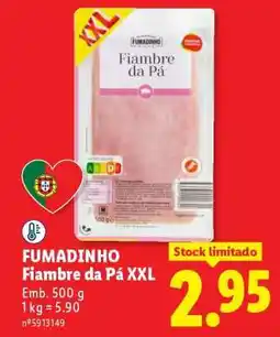 Lidl FUMADINHO Fiambre da Pá XXL promoção