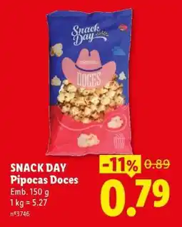 Lidl SNACK DAY Pipocas Doces promoção