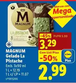 Lidl MAGNUM Gelado La Pistache promoção