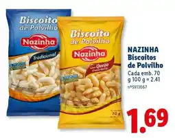 Lidl NAZINHA Biscoitos de Polvilho promoção