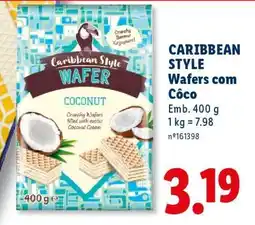 Lidl CARIBBEAN STYLE Wafers com Côco promoção