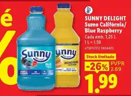 Lidl SUNNY DELIGHT Sumo Califórnia/Blue Raspberry promoção