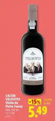 Lidl CALÉM VELHOTES Vinho do Porto Tawny promoção
