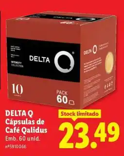 Lidl Delta Q Cápsulas de Café Qalidus promoção