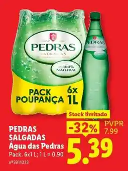Lidl PEDRAS SALGADAS Água das Pedras promoção