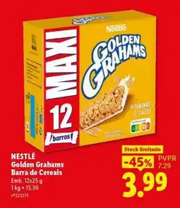 Lidl NESTLÉ Golden Grahams Barra de Cereais promoção
