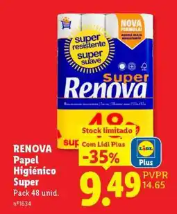Lidl Renova Papel Higiénico Super promoção