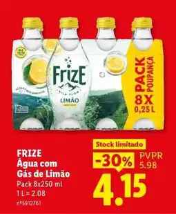 Lidl FrizE Água com Gás de Limão promoção