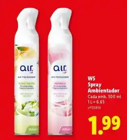 Lidl W5 Spray Ambientador promoção