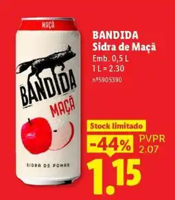 Lidl BANDIDA Sidra de Maçã promoção