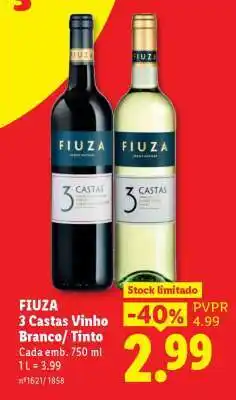 Lidl FIUZA 3 Castas Vinho Branco/Tinto promoção