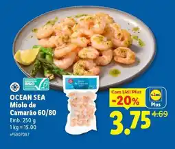 Lidl Ocean Sea Miolo de Camarão 60/80 promoção