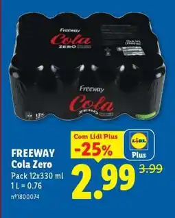 Lidl FREEWAY Cola Zero promoção