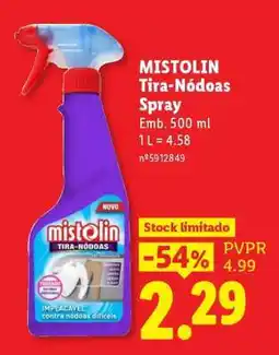 Lidl Mistolin Tira Nódoas Spray promoção
